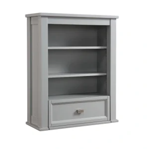 allen + roth Canterbury 24-in x 30-in x 10-in True Gray Soft Close Bathroom Wall Cabinet