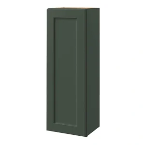 allen + roth Galway 15-in W x 42.125-in H x 12-in D Sage Wall Fully Assembled Cabinet (Flat Panel Shaker Door Style)