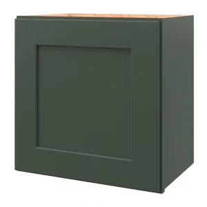 allen + roth Galway 18-in W x 18.125-in H x 12-in D Sage Wall Fully Assembled Cabinet (Flat Panel Shaker Door Style)