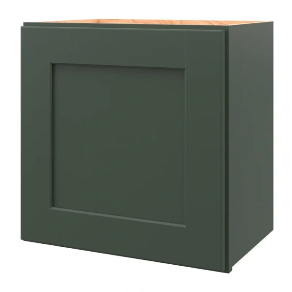 allen + roth Galway 18-in W x 18.125-in H x 12-in D Sage Wall Fully Assembled Cabinet (Flat Panel Shaker Door Style)