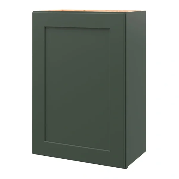 allen + roth Galway 21-in W x 30.125-in H x 12-in D Sage Wall Fully Assembled Cabinet (Flat Panel Shaker Door Style)
