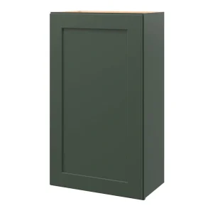 allen + roth Galway 21-in W x 36.125-in H x 12-in D Sage Wall Fully Assembled Cabinet (Flat Panel Shaker Door Style)