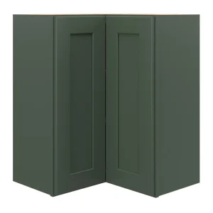 allen + roth Galway 24-in W x 30.125-in H x 12-in D Sage Blind Corner Wall Fully Assembled Cabinet (Flat Panel Shaker Style) T726926642