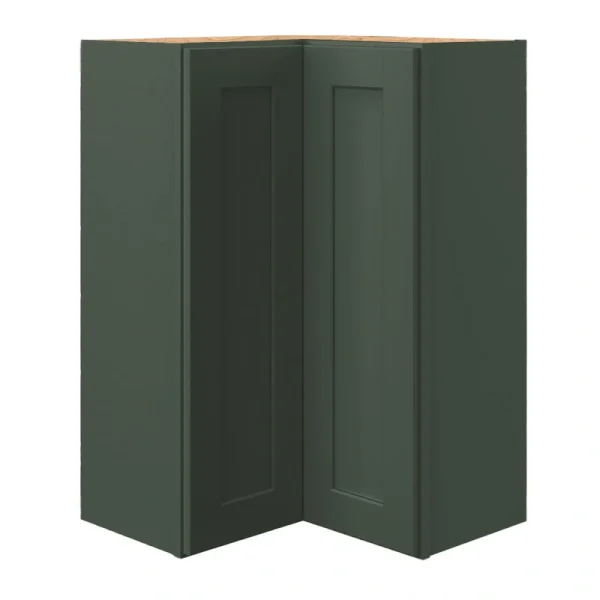 allen + roth Galway 24-in W x 36.125-in H x 12-in D Sage Diagonal Corner Wall Fully Assembled Cabinet (Flat Panel Shaker Style) T726926637