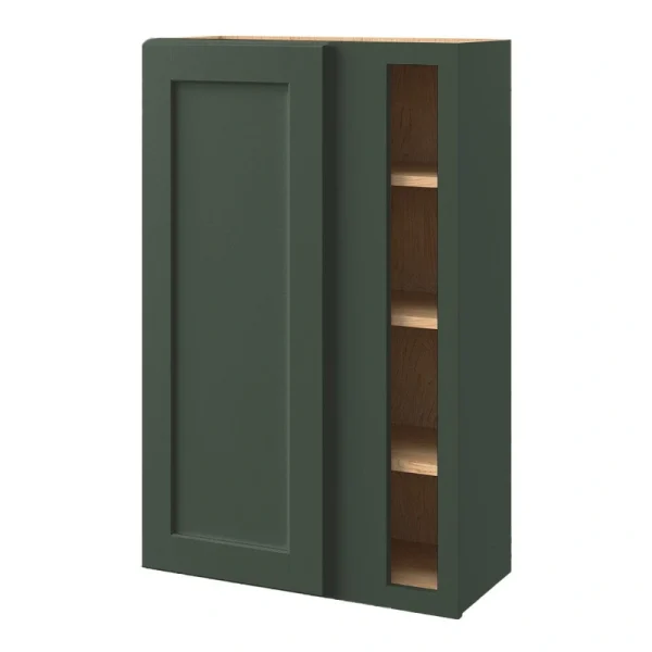 allen + roth Galway 27-in W x 42.125-in H x 12-in D Sage Blind Corner Wall Fully Assembled Cabinet (Flat Panel Shaker Style)
