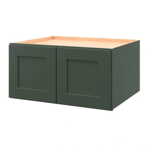 allen + roth Galway 30-in W x 15.125-in H x 24-in D Sage Wall Fully Assembled Cabinet (Flat Panel Shaker Door Style)