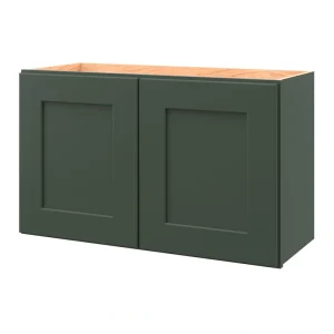 allen + roth Galway 30-in W x 18.125-in H x 12-in D Sage Wall Fully Assembled Cabinet (Flat Panel Shaker Door Style)