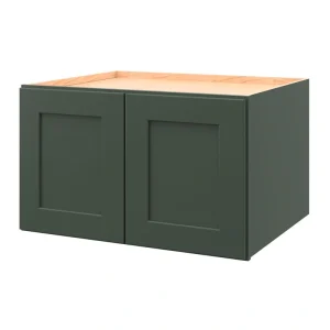 allen + roth Galway 30-in W x 18.125-in H x 24-in D Sage Wall Fully Assembled Cabinet (Flat Panel Shaker Door Style)