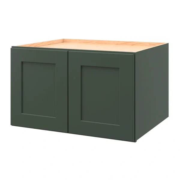allen + roth Galway 30-in W x 18.125-in H x 24-in D Sage Wall Fully Assembled Cabinet (Flat Panel Shaker Door Style)