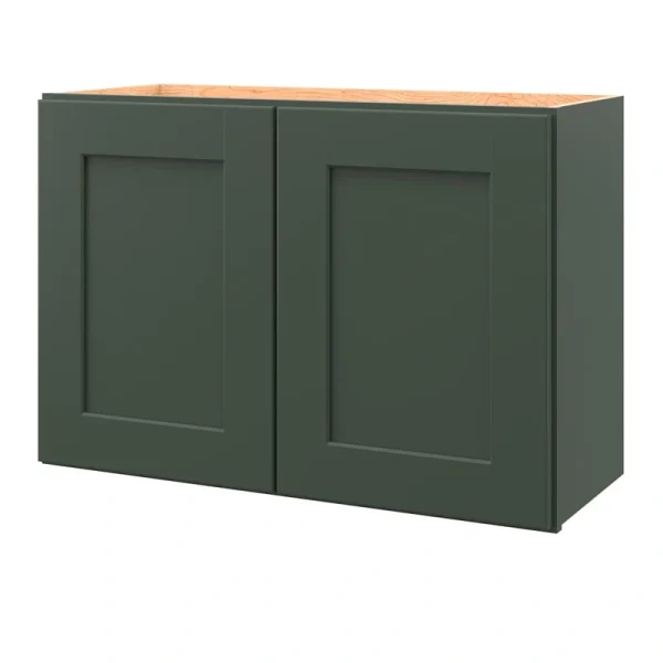 allen + roth Galway 30-in W x 20.625-in H x 12-in D Sage Wall Fully Assembled Cabinet (Flat Panel Shaker Door Style)