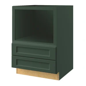 allen + roth Galway 30-in W x 34.5-in H x 24-in D Sage 2-Drawers Microwave Base Fully Assembled Cabinet (Flat Panel Style)