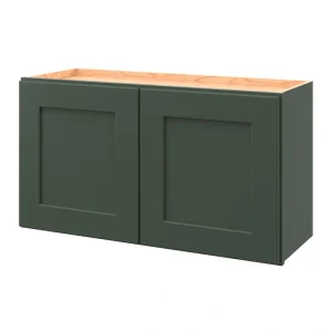 allen + roth Galway 33-in W x 18.125-in H x 12-in D Sage Wall Fully Assembled Cabinet (Flat Panel Shaker Door Style)