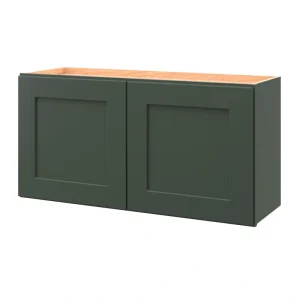 allen + roth Galway 36-in W x 18.125-in H x 12-in D Sage Wall Fully Assembled Cabinet (Flat Panel Shaker Door Style)