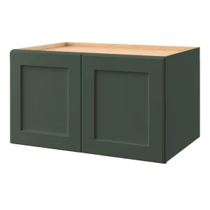 allen + roth Galway 36-in W x 21-in H x 24-in D Sage Wall Fully Assembled Cabinet (Flat Panel Shaker Door Style)