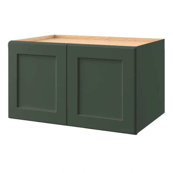 allen + roth Galway 36-in W x 21-in H x 24-in D Sage Wall Fully Assembled Cabinet (Flat Panel Shaker Door Style)