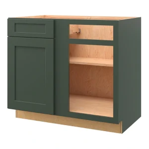 allen + roth Galway 39-in W x 34.5-in H x 24-in D Sage Blind 1-Drawer Base Fully Assembled Cabinet (Flat Panel Shaker Style)