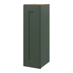 allen + roth Galway 9-in W x 30.125-in H x 12-in D Sage Wall Fully Assembled Cabinet (Flat Panel Shaker Door Style)