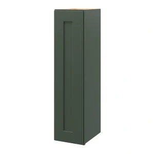 allen + roth Galway 9-in W x 36.125-in H x 12-in D Sage Wall Fully Assembled Cabinet (Flat Panel Shaker Door Style)