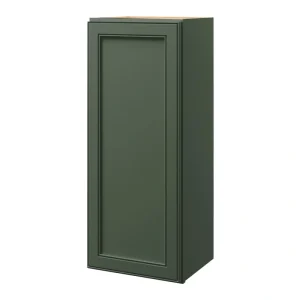 allen + roth Heathrow 15-in W x 36.125-in H x 12-in D Sage Wall Fully Assembled Cabinet (Recessed Panel Square Door Style)