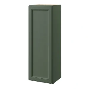 allen + roth Heathrow 15-in W x 42.125-in H x 12-in D Sage Wall Fully Assembled Cabinet (Recessed Panel Square Door Style)