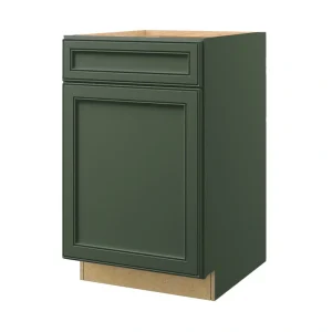 allen + roth Heathrow 21-in W x 34.5-in H x 24-in D Sage 1-Drawer Base Fully Assembled Cabinet (Recessed Panel Mitered Style)