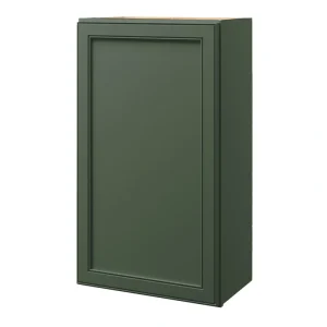 allen + roth Heathrow 21-in W x 36.125-in H x 12-in D Sage Wall Fully Assembled Cabinet (Recessed Panel Square Door Style)