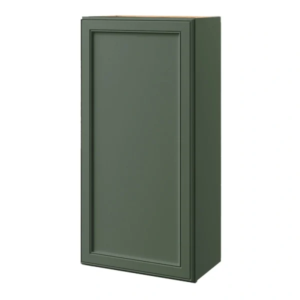 allen + roth Heathrow 21-in W x 42.125-in H x 12-in D Sage Wall Fully Assembled Cabinet (Recessed Panel Square Door Style)