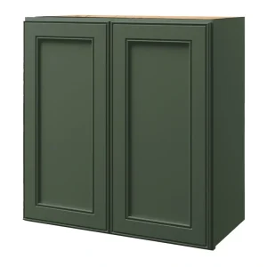 allen + roth Heathrow 24-in W x 24.5-in H x 12-in D Sage Wall Fully Assembled Cabinet (Recessed Panel Square Door Style)
