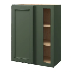 allen + roth Heathrow 24-in W x 30.125-in H x 12-in D Sage Blind Corner Wall Fully Assembled Cabinet (Recessed Panel Square Style)