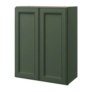 allen + roth Heathrow 24-in W x 30.125-in H x 12-in D Sage Wall Fully Assembled Cabinet (Recessed Panel Square Door Style) T726926524