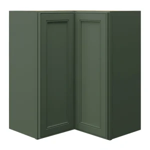 allen + roth Heathrow 24-in W x 30.125-in H x 12-in D Sage Wall Fully Assembled Cabinet (Recessed Panel Square Door Style) T726926522