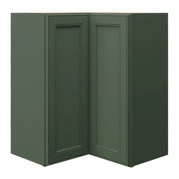 allen + roth Heathrow 24-in W x 30.125-in H x 12-in D Sage Wall Fully Assembled Cabinet (Recessed Panel Square Door Style) T726926522