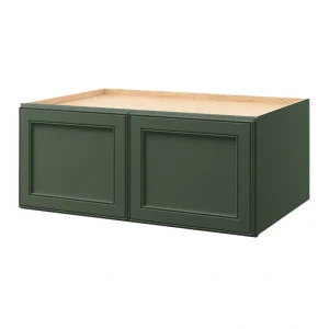 allen + roth Heathrow 36-in W x 15.125-in H x 24-in D Sage Wall Fully Assembled Cabinet (Recessed Panel Square Door Style)