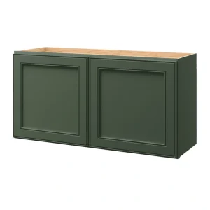 allen + roth Heathrow 36-in W x 18.125-in H x 12-in D Sage Wall Fully Assembled Cabinet (Recessed Panel Square Door Style)