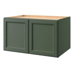 allen + roth Heathrow 36-in W x 20.625-in H x 24-in D Sage Wall Fully Assembled Cabinet (Recessed Panel Square Door Style)