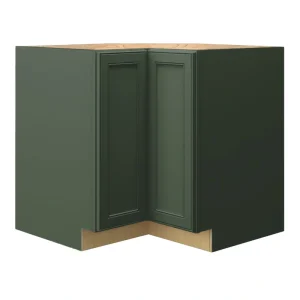 allen + roth Heathrow 36-in W x 34.5-in H x 24-in D Sage L-shaped Corner Base Fully Assembled Cabinet (Recessed Panel Square Style) T726926447
