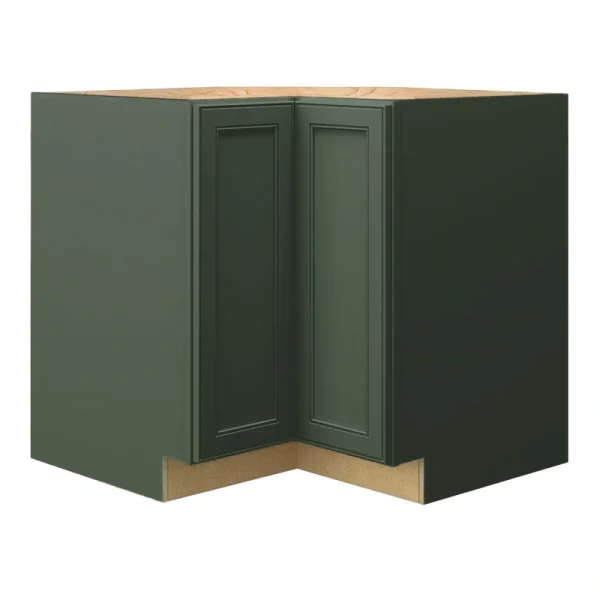 allen + roth Heathrow 36-in W x 34.5-in H x 24-in D Sage L-shaped Corner Base Fully Assembled Cabinet (Recessed Panel Square Style) T726926447