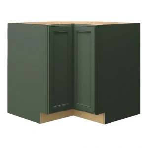 allen + roth Heathrow 36-in W x 34.5-in H x 24-in D Sage Lazy Susan Corner Base Fully Assembled Cabinet (Recessed Panel Style) T726926445