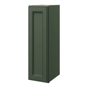 allen + roth Heathrow 9-in W x 30.125-in H x 12-in D Sage Wall Fully Assembled Cabinet (Recessed Panel Square Door Style)