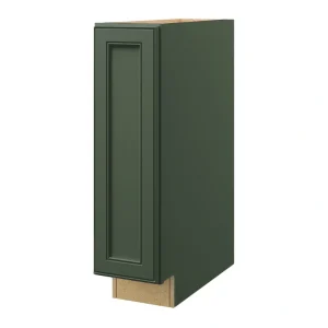 allen + roth Heathrow 9-in W x 34.5-in H x 24-in D Sage Base Fully Assembled Cabinet (Recessed Panel Mitered Door Style)