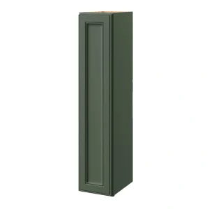 allen + roth Heathrow 9-in W x 42.125-in H x 12-in D Sage Wall Fully Assembled Cabinet (Recessed Panel Square Door Style)