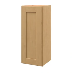 allen + roth Innsbrook 12-in W x 30.125-in H x 12-in D Rye Wall Fully Assembled Cabinet (Flat Panel Shaker Door Style)