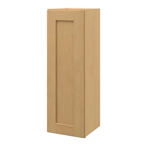 allen + roth Innsbrook 12-in W x 36.125-in H x 12-in D Rye Wall Fully Assembled Cabinet (Flat Panel Shaker Door Style)