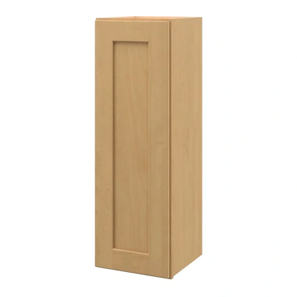 allen + roth Innsbrook 12-in W x 36.125-in H x 12-in D Rye Wall Fully Assembled Cabinet (Flat Panel Shaker Door Style)