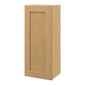 allen + roth Innsbrook 15-in W x 36.125-in H x 12-in D Rye Wall Fully Assembled Cabinet (Flat Panel Shaker Door Style)