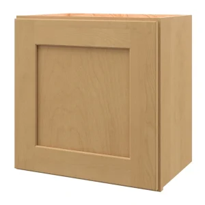 allen + roth Innsbrook 18-in W x 18.125-in H x 12-in D Rye Wall Fully Assembled Cabinet (Flat Panel Shaker Door Style)
