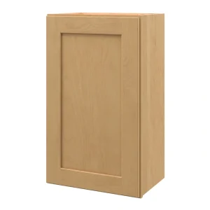 allen + roth Innsbrook 18-in W x 30.125-in H x 12-in D Rye Wall Fully Assembled Cabinet (Flat Panel Shaker Door Style)