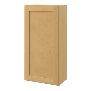 allen + roth Innsbrook 21-in W x 39.125-in H x 12-in D Rye Wall Fully Assembled Cabinet (Flat Panel Shaker Door Style)