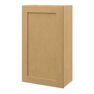 allen + roth Innsbrook 24-in W x 30-in H x 12-in D Rye Wall Fully Assembled Cabinet (Flat Panel Shaker Door Style)