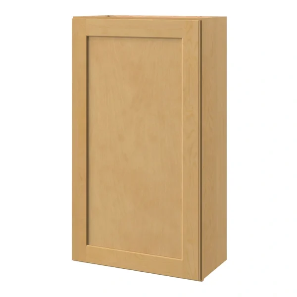allen + roth Innsbrook 24-in W x 42.125-in H x 12-in D Rye Wall Fully Assembled Cabinet (Flat Panel Shaker Door Style) T726926379